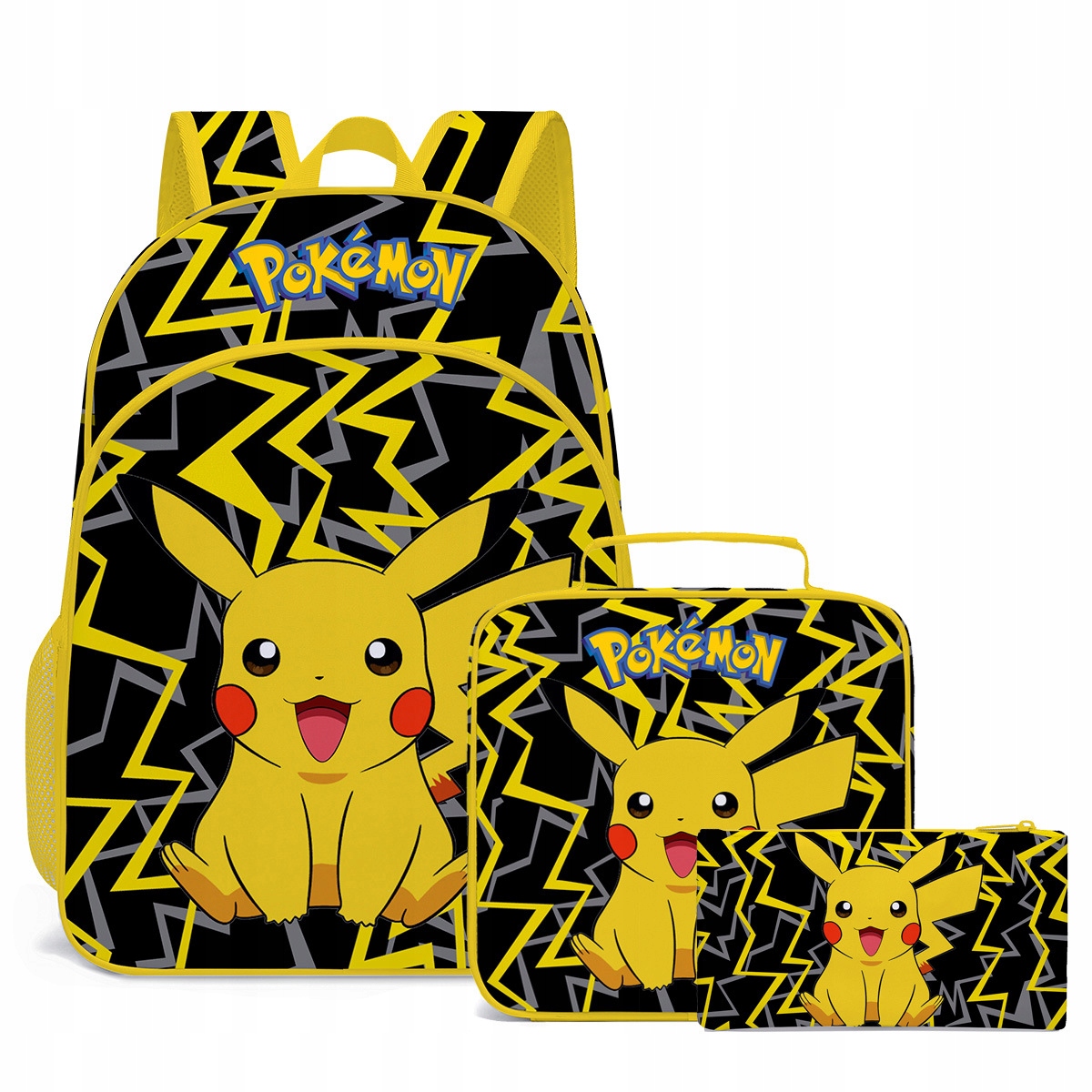 ŠKOLSKÝ BATOH VEĽKÝ SET Pre hru POKEMON PIKACHU
