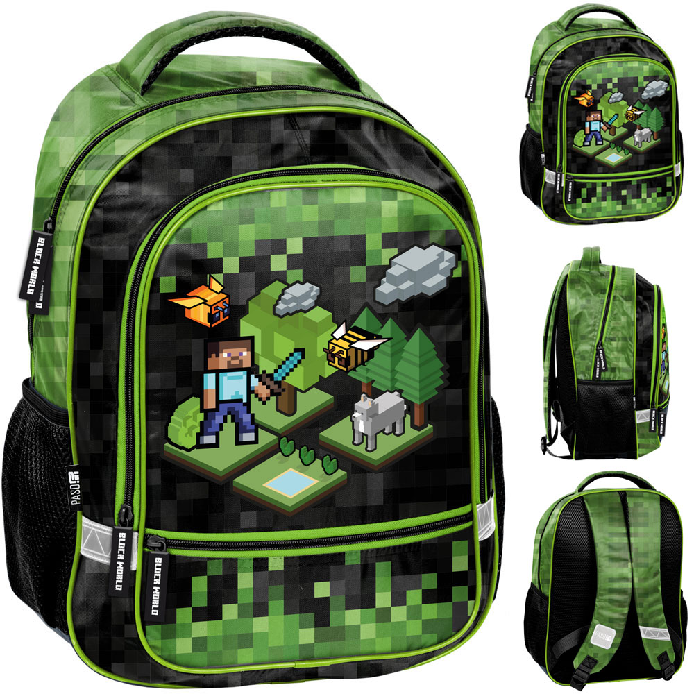 ŠKOLSKÝ BATOH HRA HRA PIXELY ŠKOLSKÉ ČIERNE