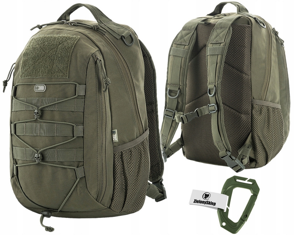 Mestský taktický batoh M-Tac Urban Line Force Pack a karabínka Dominator Tactical Olive