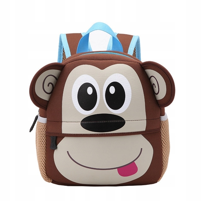 Predškolský batoh - Batoh pre predškolákovú detskú opicu 3D Monkey