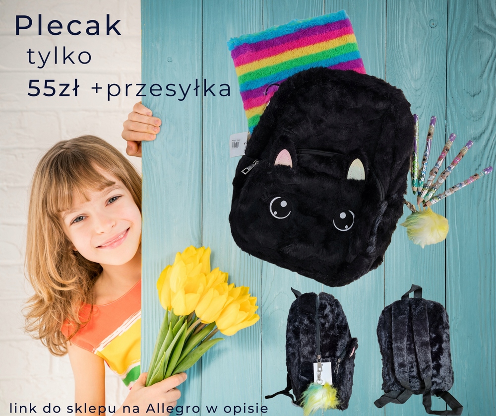 Predškolský batoh - Plyšový batoh pre dievča/domy A4
