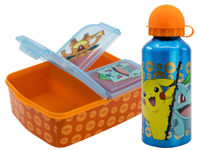 Detský desiatový box, fľaša - Pokemon Breakfast Box + fľaša 400 ml