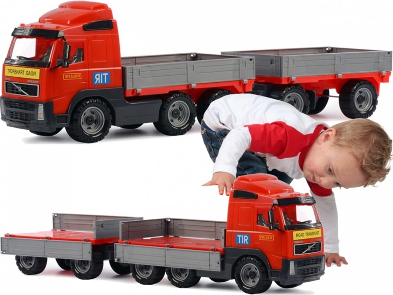 Polesie Volvo Truck Transport Trailer 77 cm
