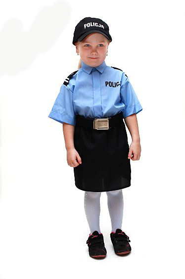 Kostým pre dievča - Policajtka 104 outfit, maskovanie, poľský policajt