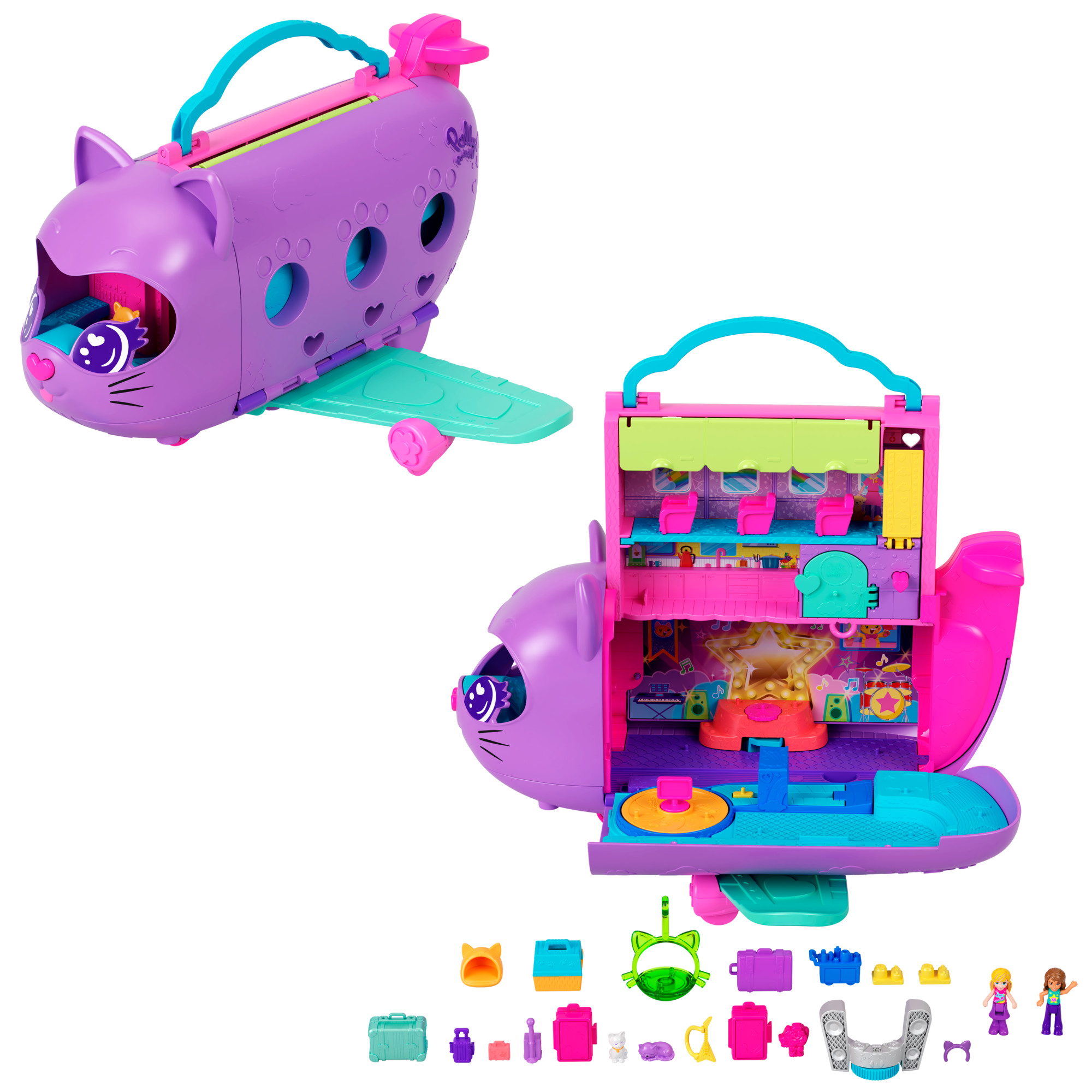 POLLY POCKET Sada mačka-lietadlo HWP19