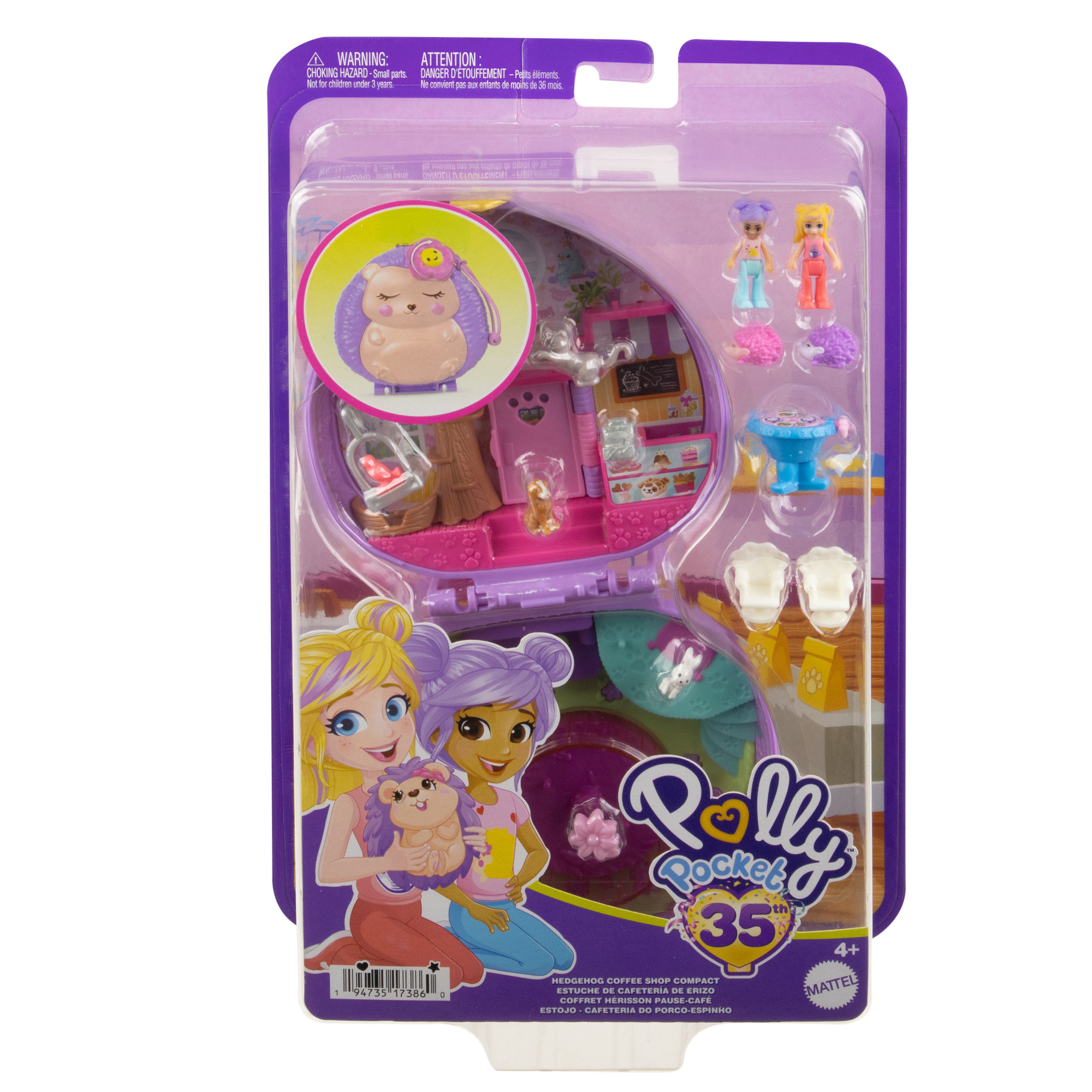 POLLY POCKET Kompaktná súprava Hedgehog Café HRD37