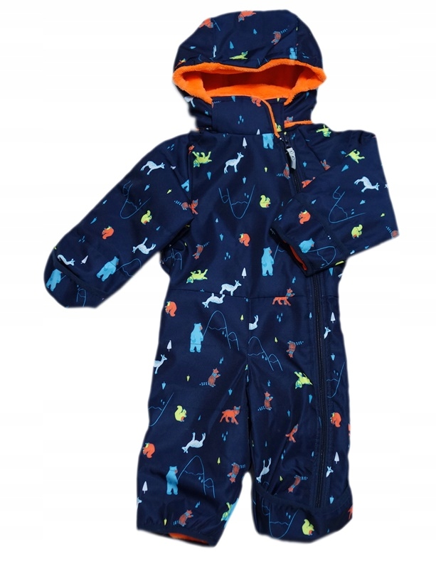Detská kombinéza - Polochon 74 Winter Methels Navy, Orange, viacfarebný