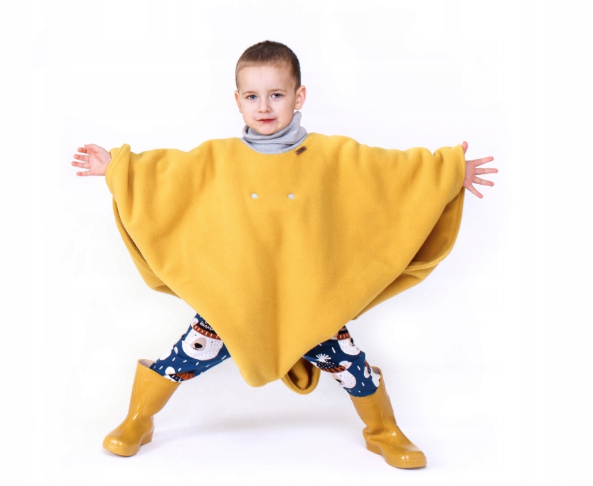 Poncho Ponko Ponko s nátierkou - žltá 3+