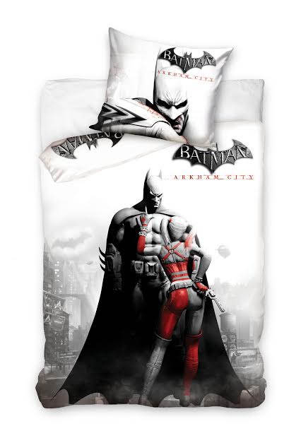 Dvojlôžková posteľná bielizeň Superman Batman Arkham 160x200