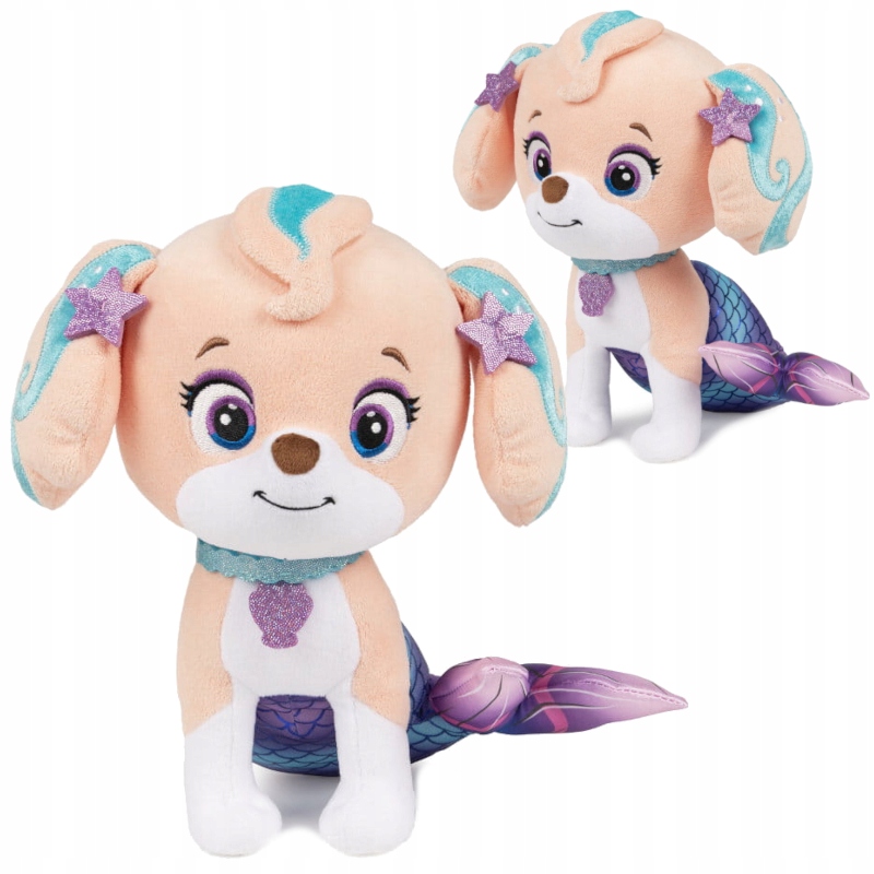 Rozprávkový plyšák - Hliadka aqua mláďatá maskot psa koralové plyš