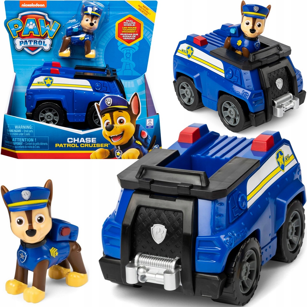 Hliadková hliadka policajná policajná figúrka policajného vozidla Chase