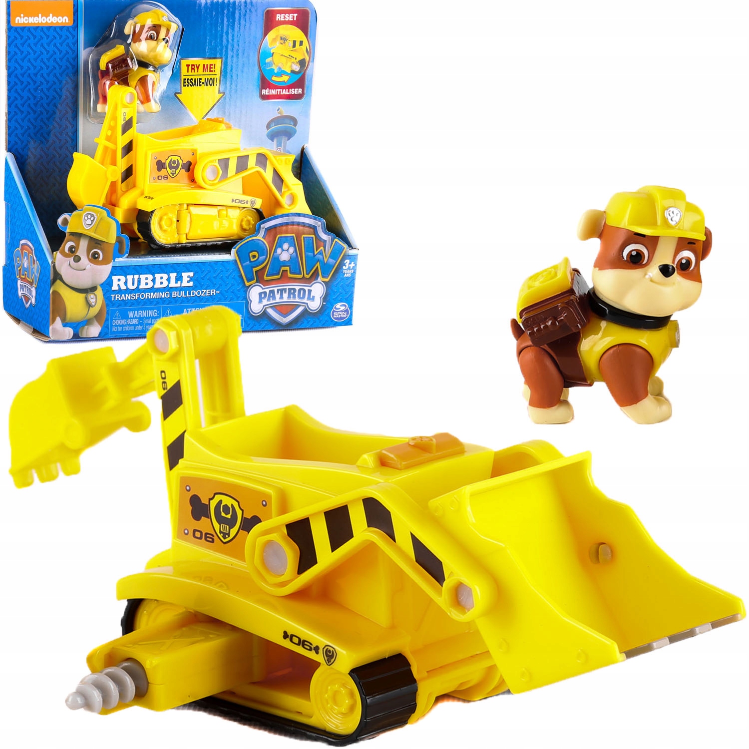 Rozpravkové auto - Pes Patrol Transforming Bulldozer +figurína sutiny