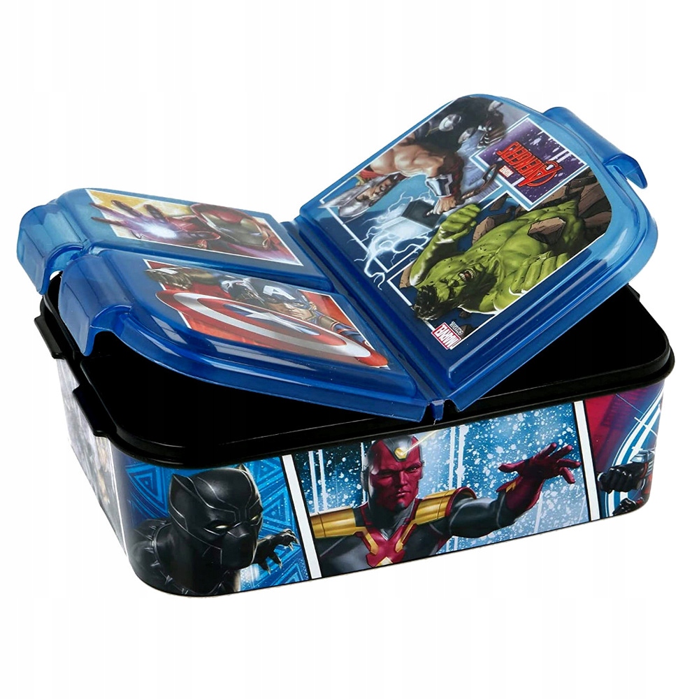 Detský desiatový box, fľaša - AVENGERS LUNCHBOX RAŇAJKOVÝ BOX