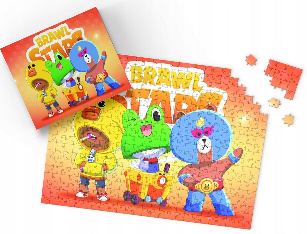PUZZLE - BRAWLL STARSS BAJKA - VZORY NA VIANOČNÉ DARČEKY - 110 ks + KRABIČKA