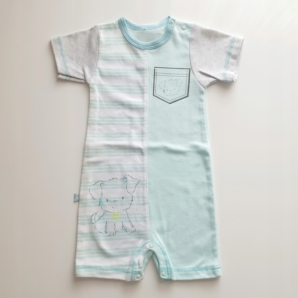 Dupačky -  Baby Rampers Ewa Klucze 74 biela, šedá, tyrkysová, viacfarebná