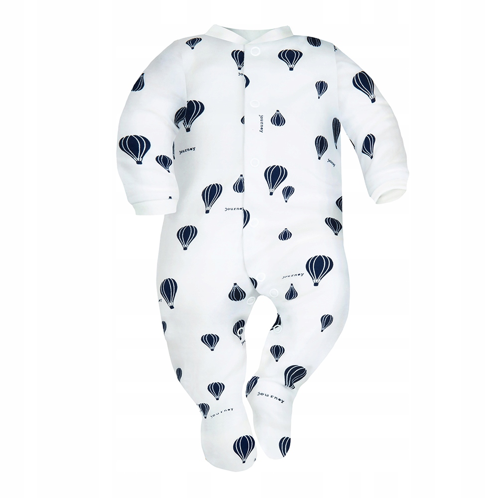 Dojčensky overal - PAJACKEK DOLCE SONNO 62 WHITE, NAVY BLUE, Šedá