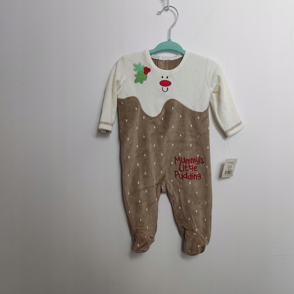 Dojčensky overal - PAJACKEK GEORGE 56 BEIGE, biela