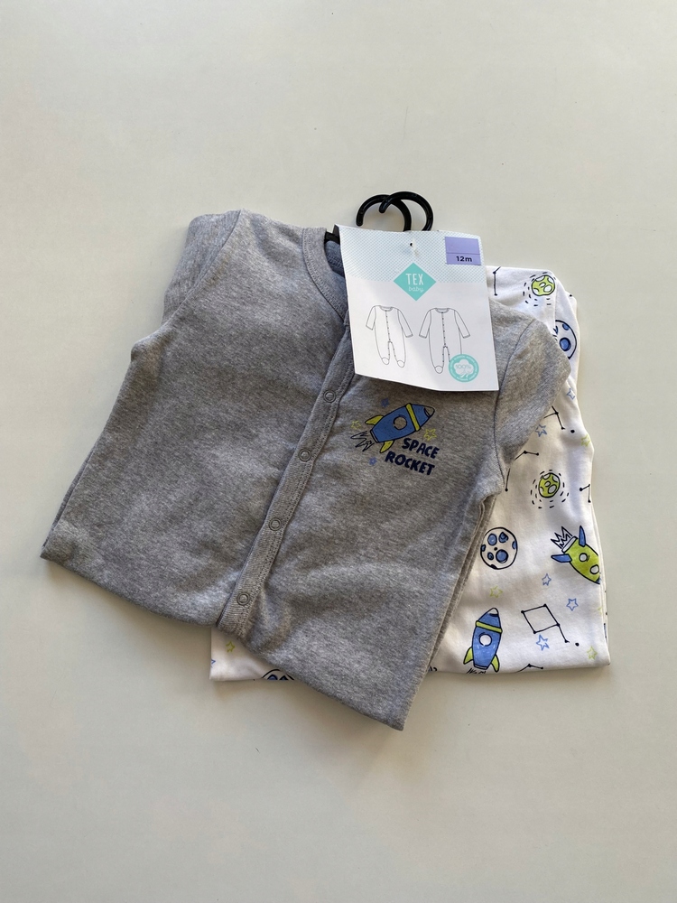 Dojčensky overal - PAJACKEK Tex 74 White, Navy Blue, Grey, viacfarebný