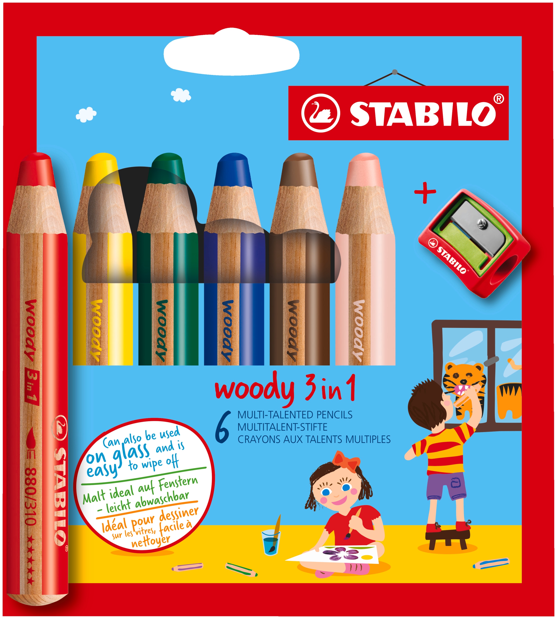 Pastelky Stabilo 6 ks.