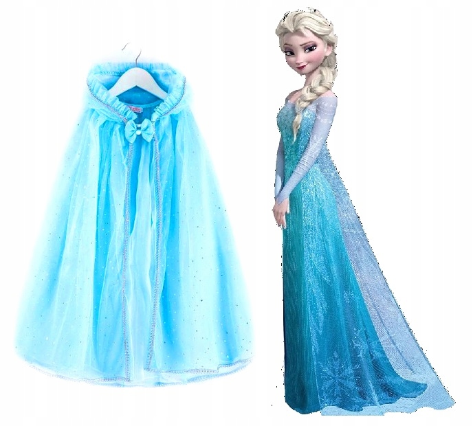 Kostým pre dievča - Elisa, Elsa, Eliza, Elza 130-140 + plášť