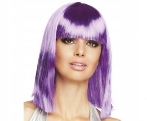 Kostým, maska - Peruka Party Dance Purple Neon Bob Disco Simple