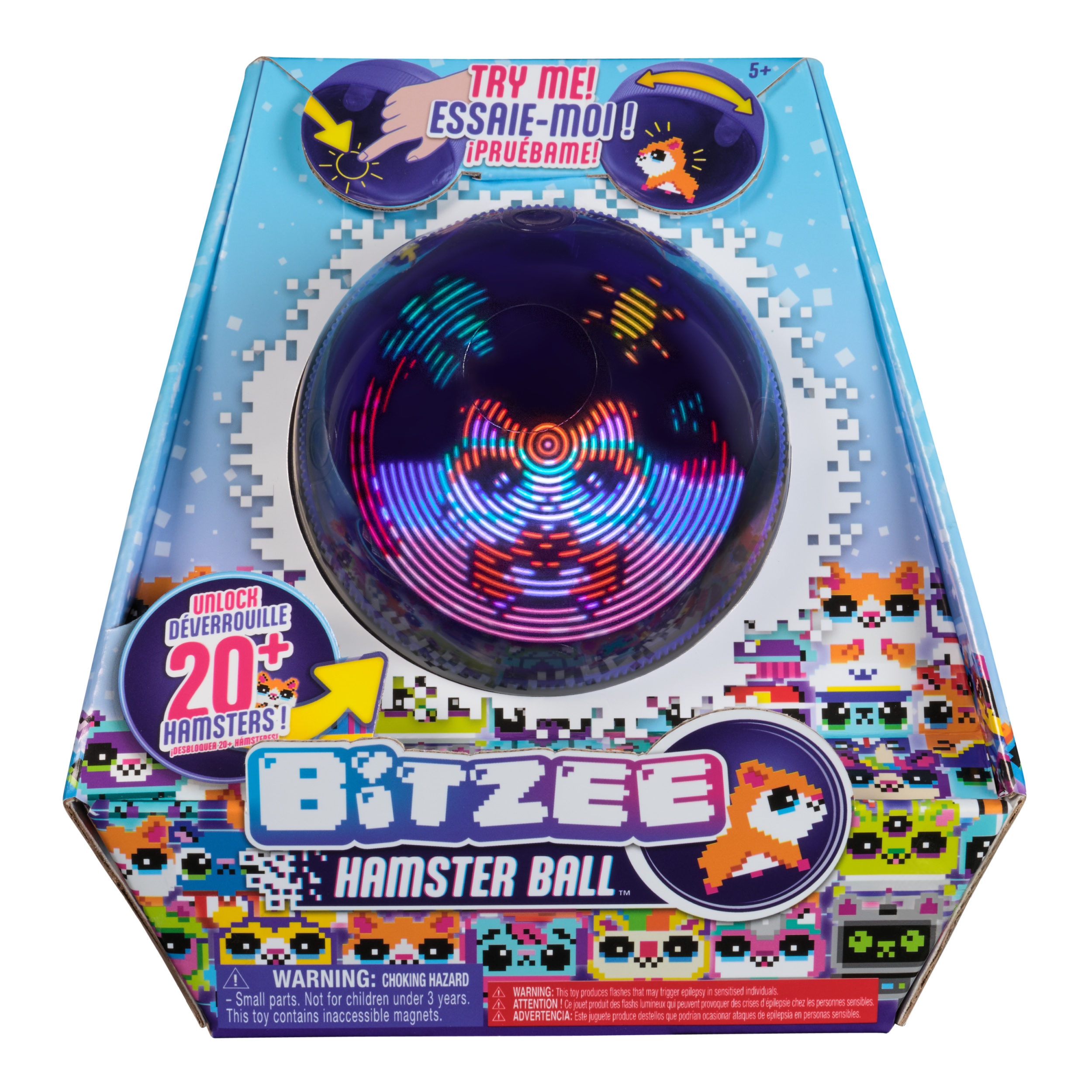 Interaktívna loptička Spin Master Bitzee Hamster Ball fialová