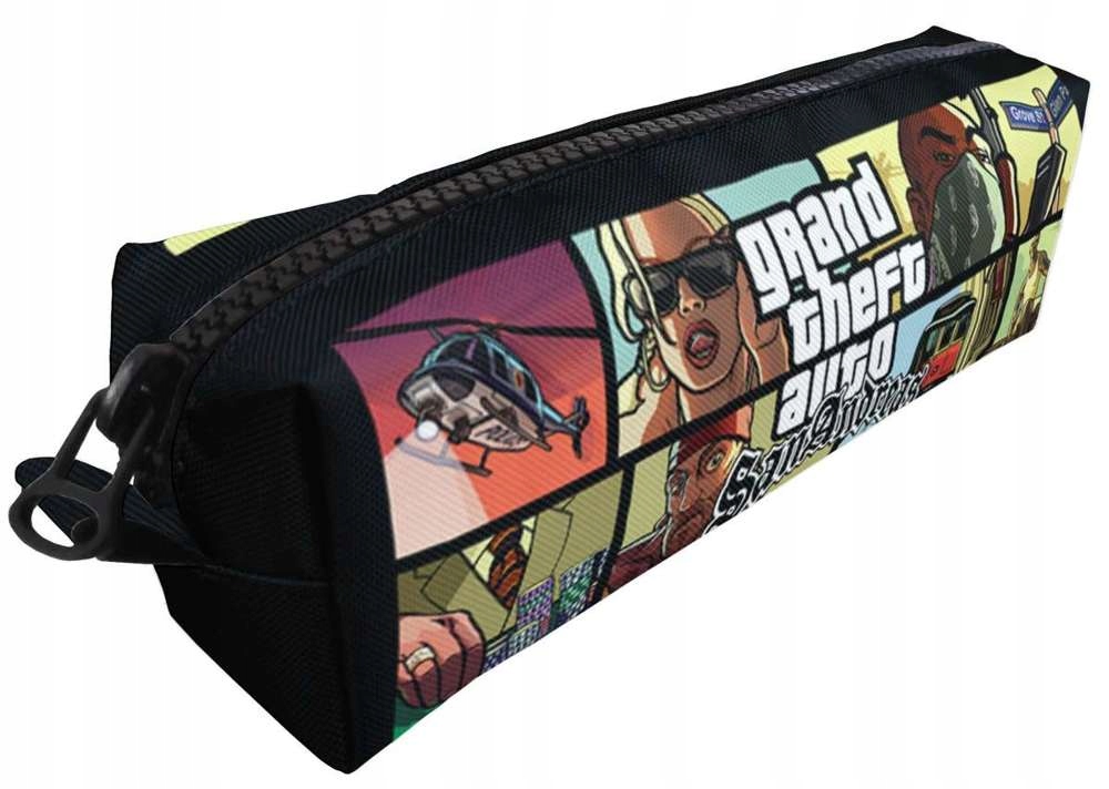 Školský peračník - Cencil Case GTA GRA Grand Theft Auto Pridajte nápis!