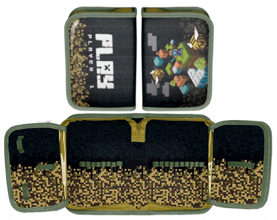 Školský peračník - Single -Chamber School Cencil Case for Boy Gaming