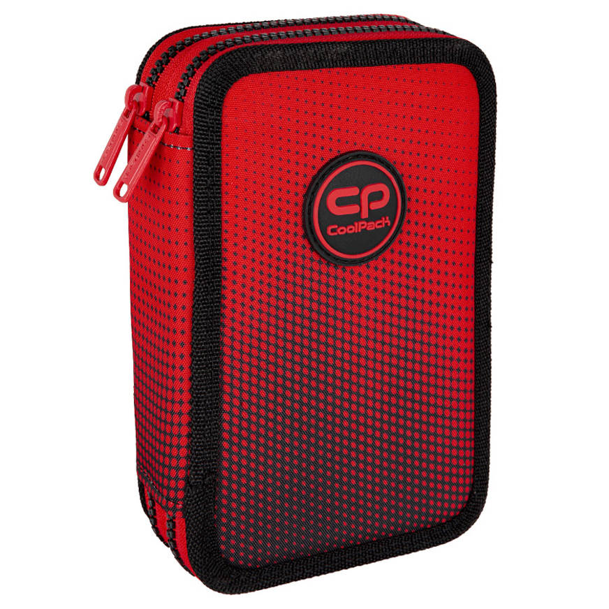 Puzdro pre školskú ceruzku s vybavením Coolpack Cranberry