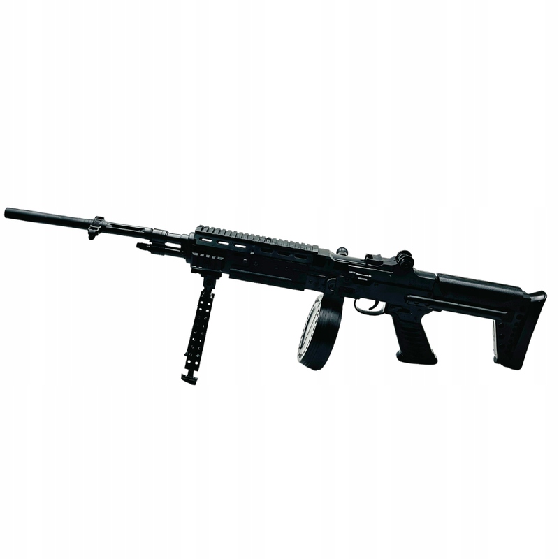 Detská zbraň - Ball Pistol Rifle Weapon 75 cm s časopisom a laserom