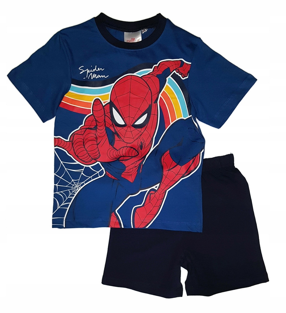 Pyžamo, župán - Marvel pyžamá veľkosť 128 červená, námornícka modrá