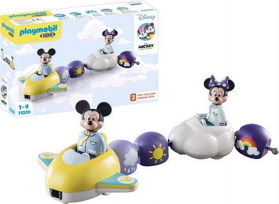 Playmobil 1.2.3 Disney 71320 Mickey a Minnie a ich obláčiková jazda