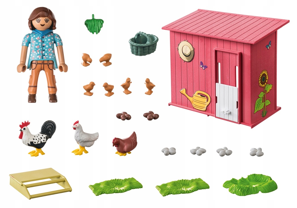 Playmobil – Vidiecke sliepky s kuriatkami 71308