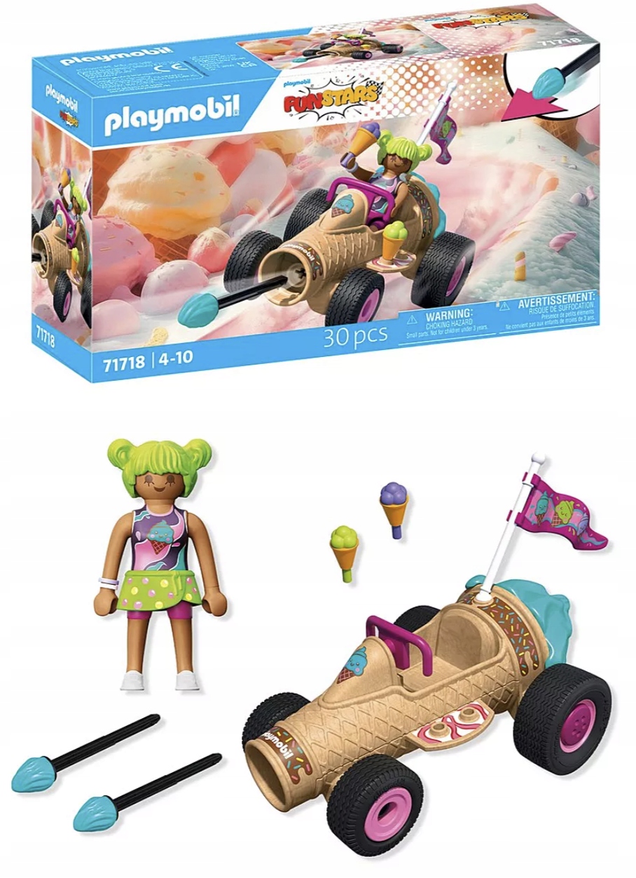 Playmobil 71718 Pretekárske preteky: Zmrzlináreň