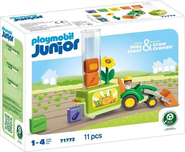 Playmobil 71773 JUNIOR: Traktor so sejačkou