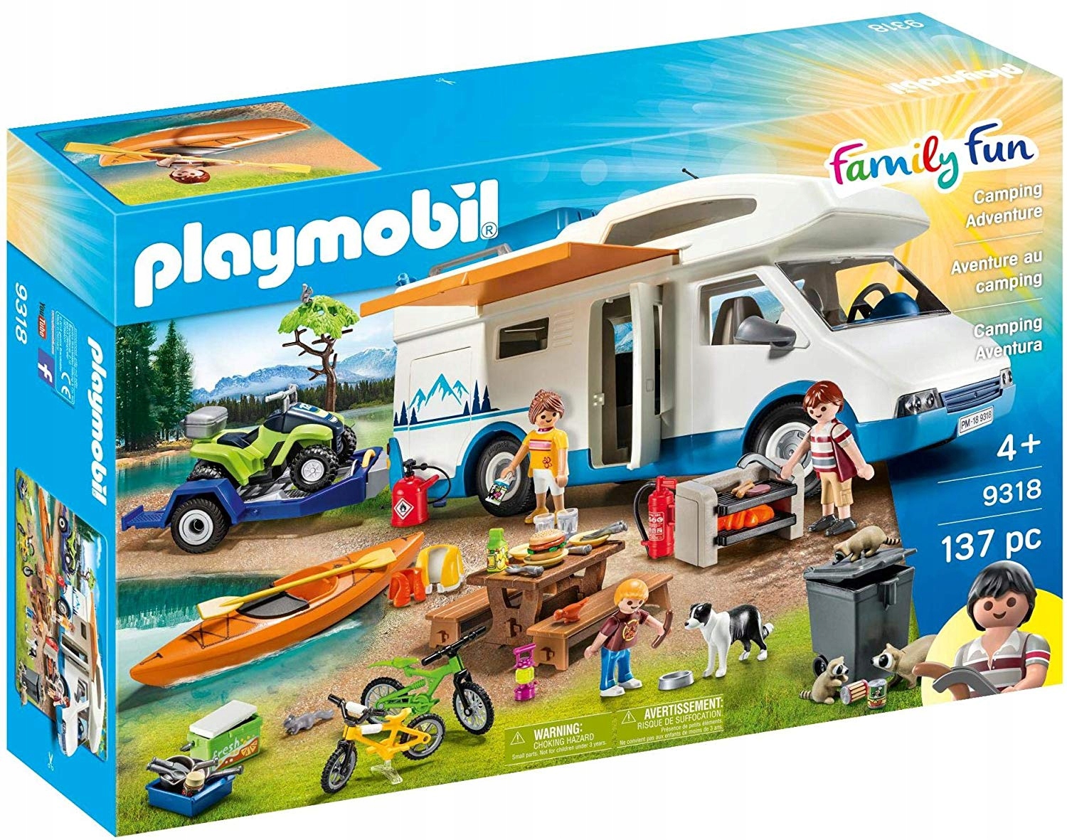 Playmobil Rodinné zábavné kempingové dobrodružstvo 9318