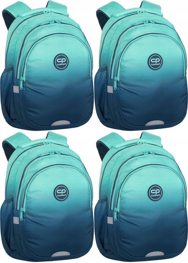 Školský batoh Coolpack Jerry GRADIENT BLUE LAGOON s bočnými vreckami