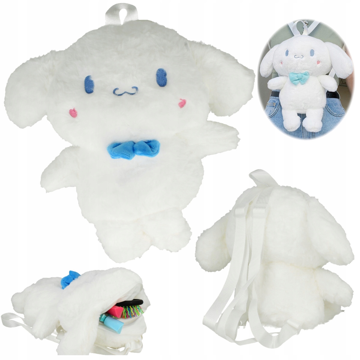 Predškolský batoh - Detský batohový plyšový maskot svetla Bunny