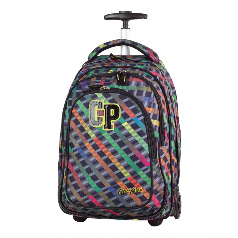 Školský batoh na kolieskach CoolPack Target Rainbow Stripes