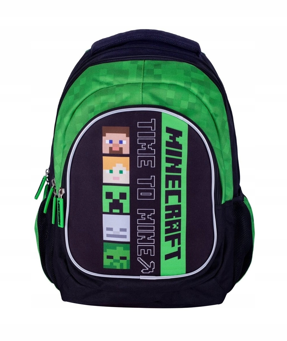 Hlava Minecraft Alex a Steve School Batoh