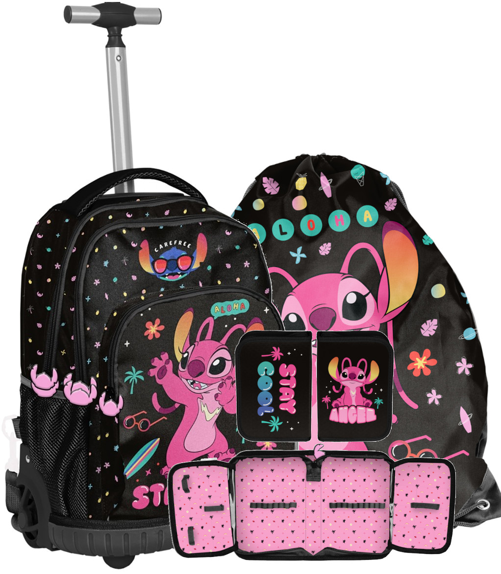 Batohský batoh na kolesách Lilo a Stitch Set