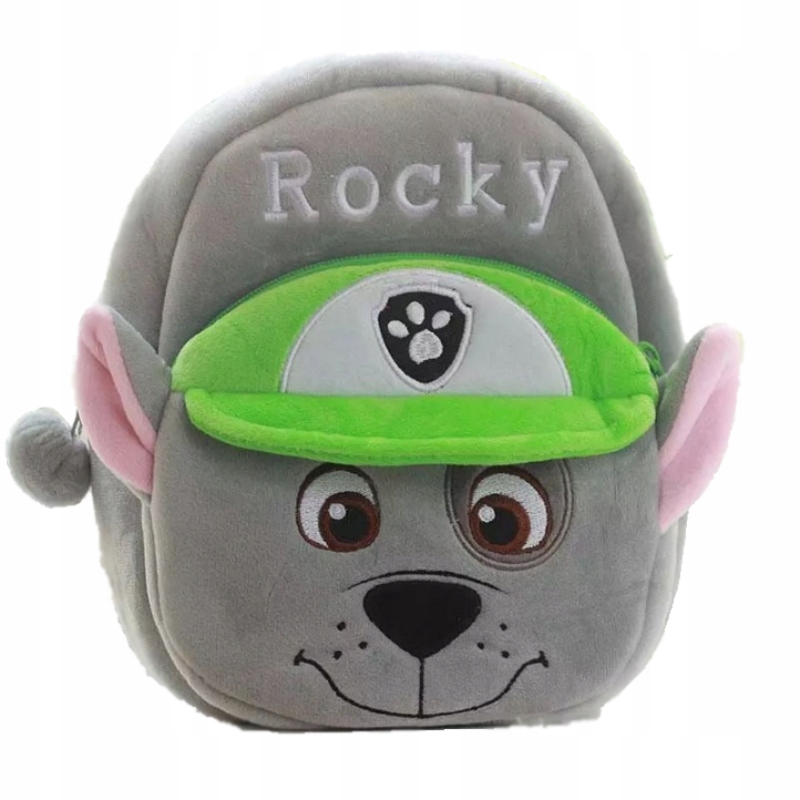 Predškolský batoh - Rocky Grey Patrol plyšový batoh pre deti