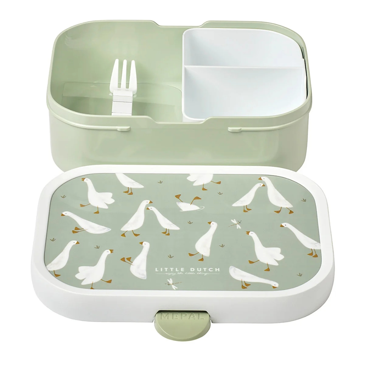 Detský desiatový box, fľaša - MPAL Little Goose Container so vzormi 18x13x6 cm