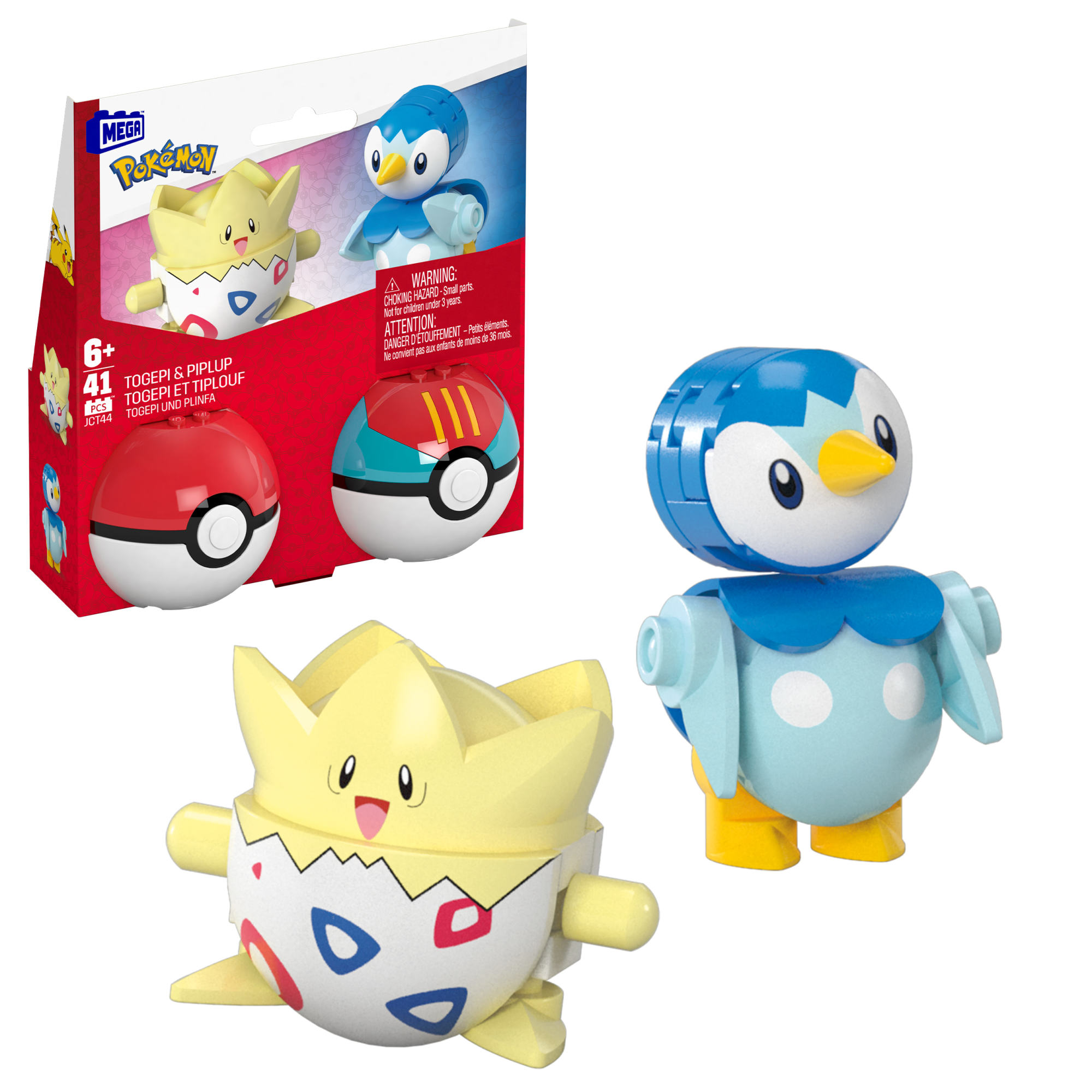 Stavebnica Pokémon MEGA, kolekcia Poké Ballov: Piplup a Togepi