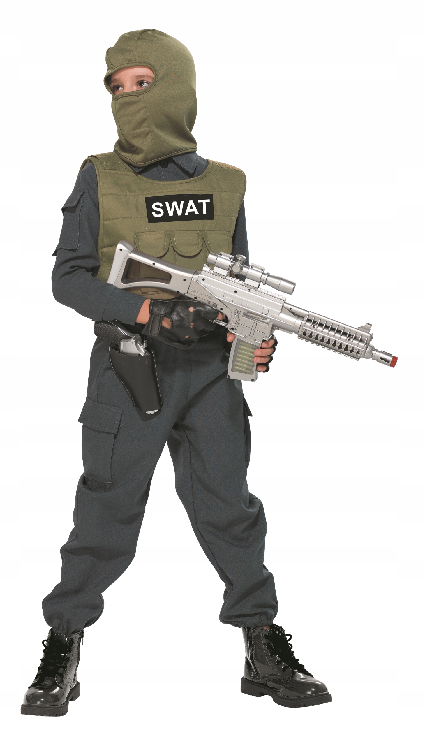 Kostým pre chlapca- Karneval kostým SWAT 128 Špeciálna jednotka 4in1