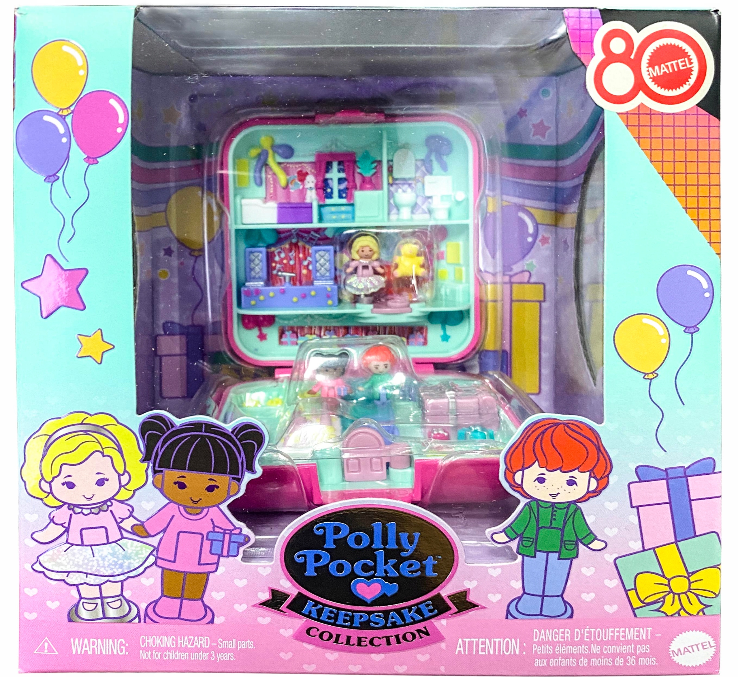 Kolekcia Polly Pocket s 80. výročím, sada spomienkových predmetov, MATTEL JGK22