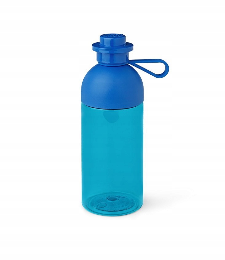 Detský desiatový box, fľaša - LEGO transparentná fľaša 500 ml modrá