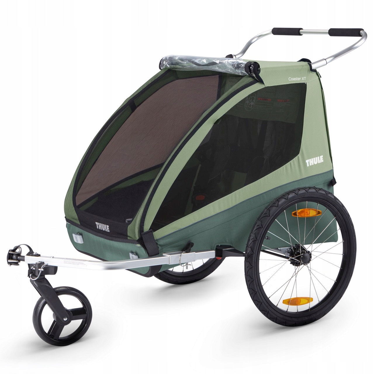Športový kočík - Thule Coaster XT Basil Green Bicycle Trailer