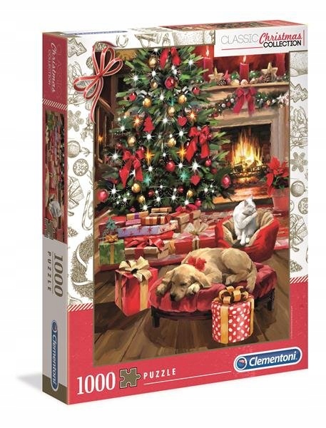 Puzzle 1000 Vianoc pri krbe Clementoni 39580