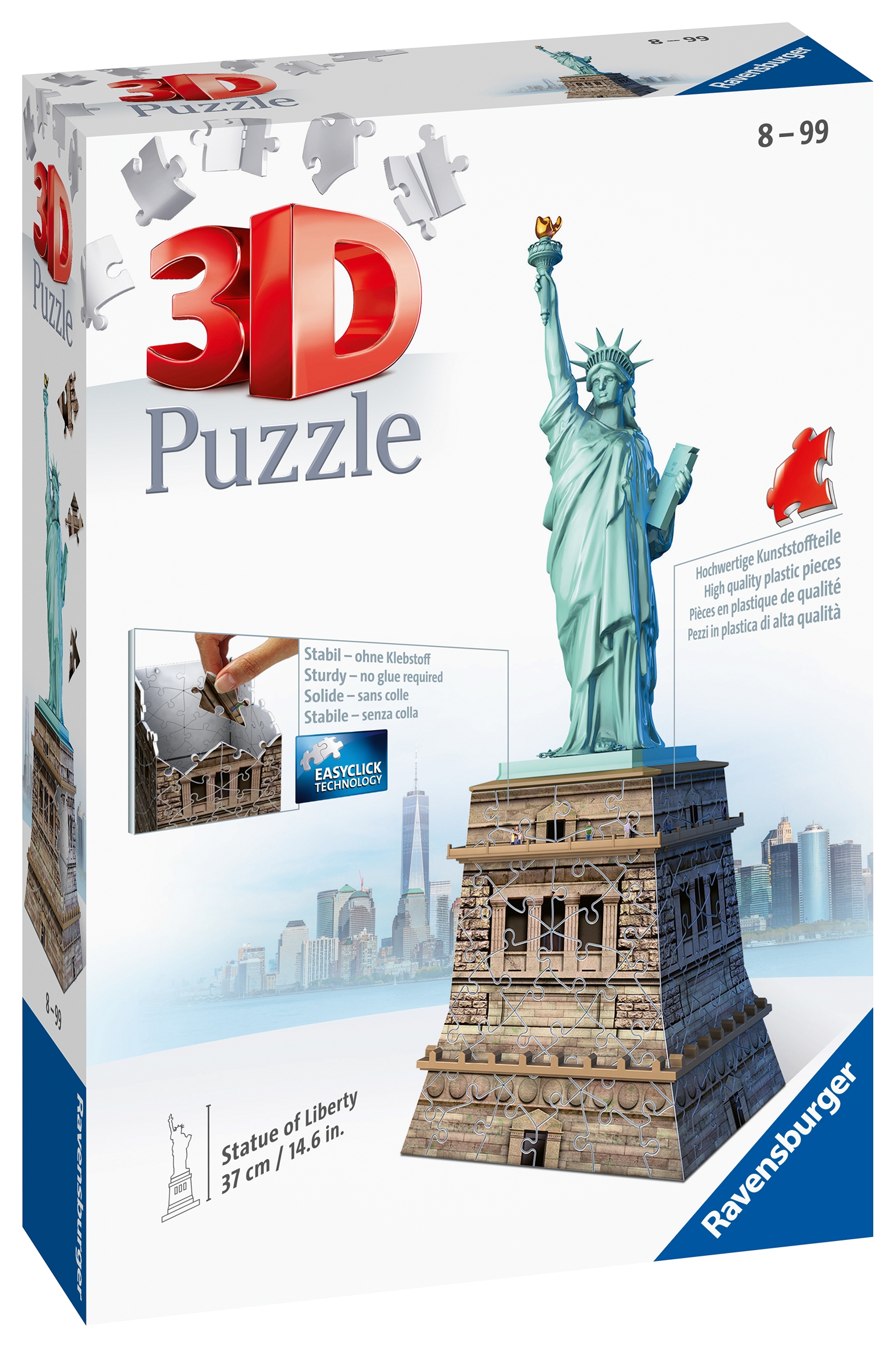 Ravensburger 3D puzzle 108 dielikov Socha slobody
